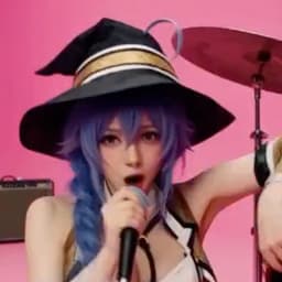 Replaces the blue-haired singer in the original APT AI clip